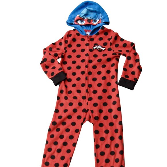 Zag Miraculous Ladybug Costume Red Black Dots Child Size M 7-8 Cosplay HALLOWEEN